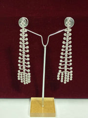 CZ Splendid Long layered dangle Earring