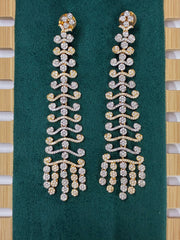 CZ Splendid Long layered dangle Earring