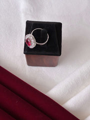 CZ Ruby Classic Finger Ring
