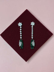 CZ emerald green designer Dangle earring