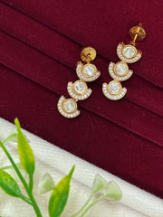 Kundan Moon Earring