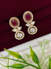 Kundan Ruby Delicate Earring
