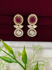 Kundan Ruby Delicate Earring