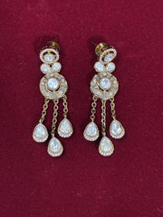 Kundan Tear Drop stone Earring