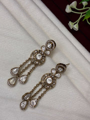 Kundan Tear Drop stone Earring