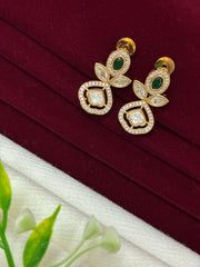 Kundan Emerald Green Classic Earring