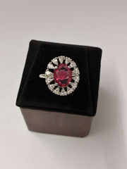 CZ Ruby Classic Finger Ring