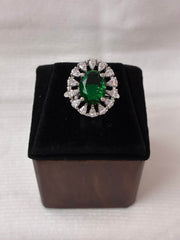 CZ Classic adjustable Finger Ring