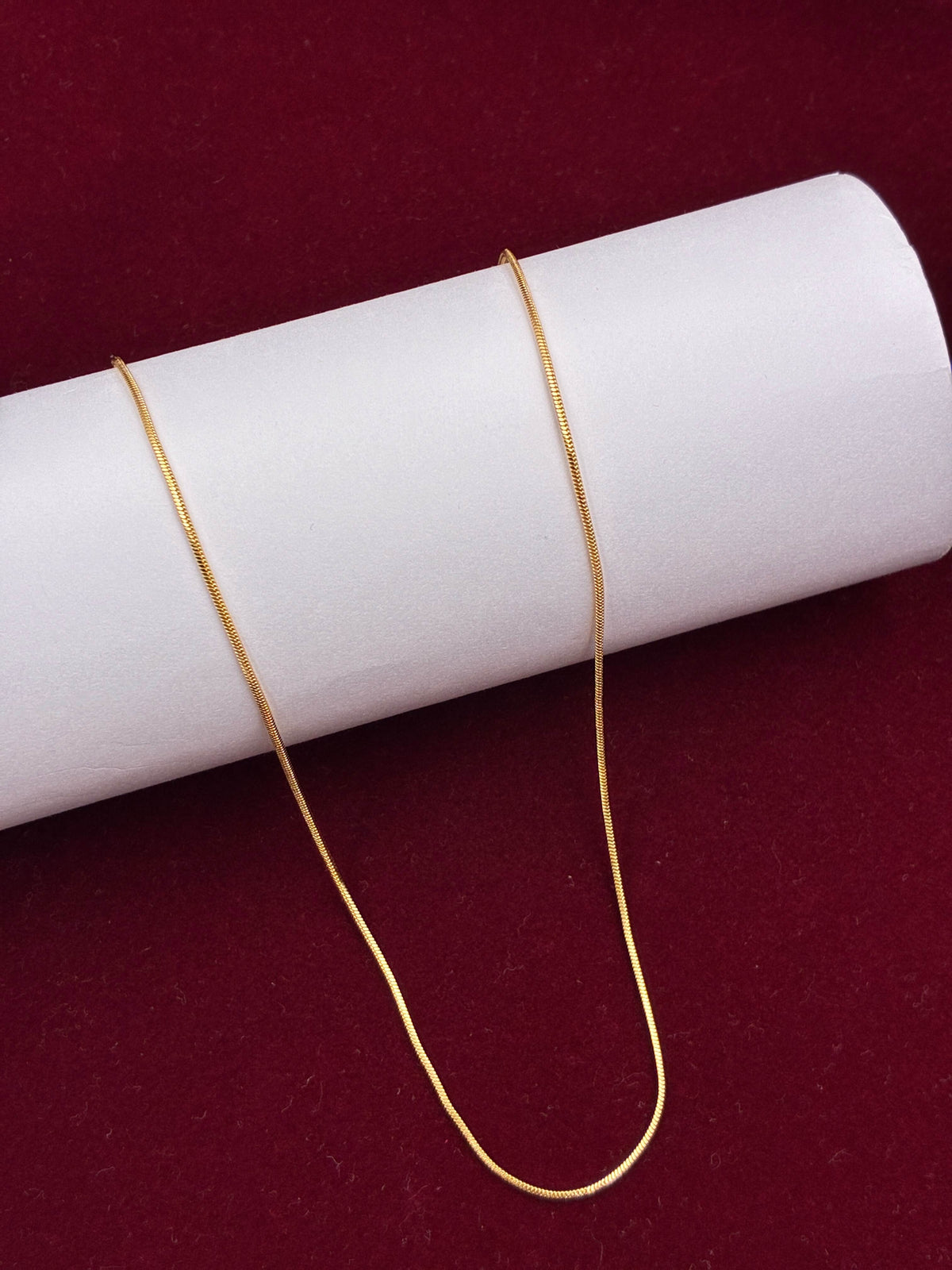 Golden Tone Plain Chain