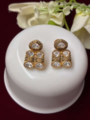 Kundan Meenakari Line Necklace set