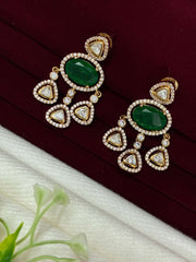 Kundan Chandelier Drop Earrings