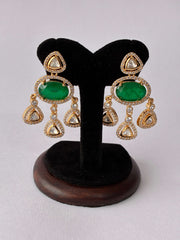 Kundan Chandelier Drop Earrings