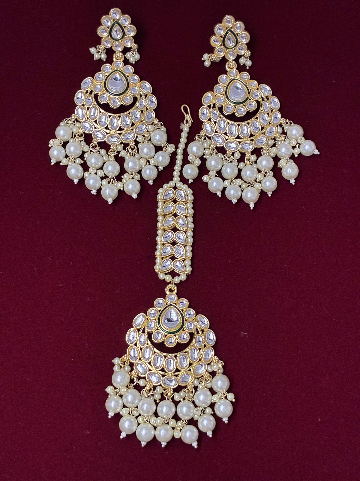 Indo Western Classic Mang Tika Earring set