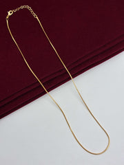 Golden Tone Plain Chain