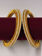 Single Line Designer Pearl Bangle