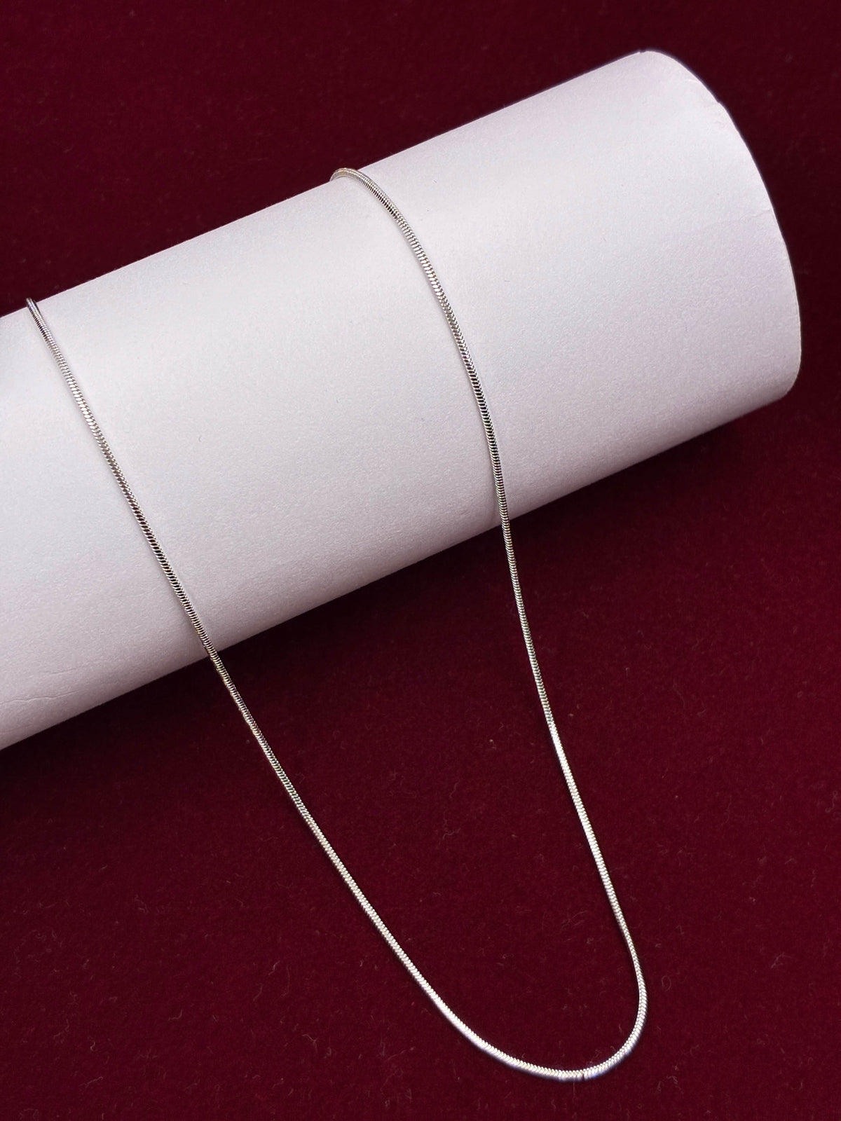 Silver Tone Plain Chain