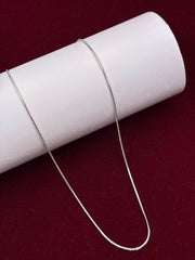 Silver Tone Plain Chain