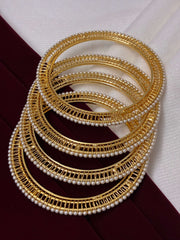 Single Line Designer Pearl Bangle