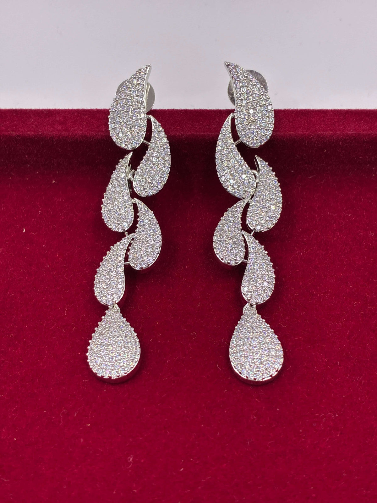CZ Exquisite Tear Drop Earring