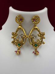 Antique Ruby Green Classic Earring