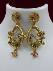Antique Ruby Green Classic Earring