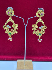 Antique Ruby Green Classic Earring
