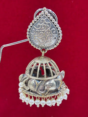 Oxidised Stylish Jhumka Earring