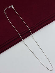 Silver Tone Plain Chain