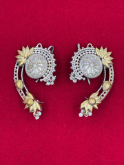 Oxidised Dual tone Designer Ear cuffs