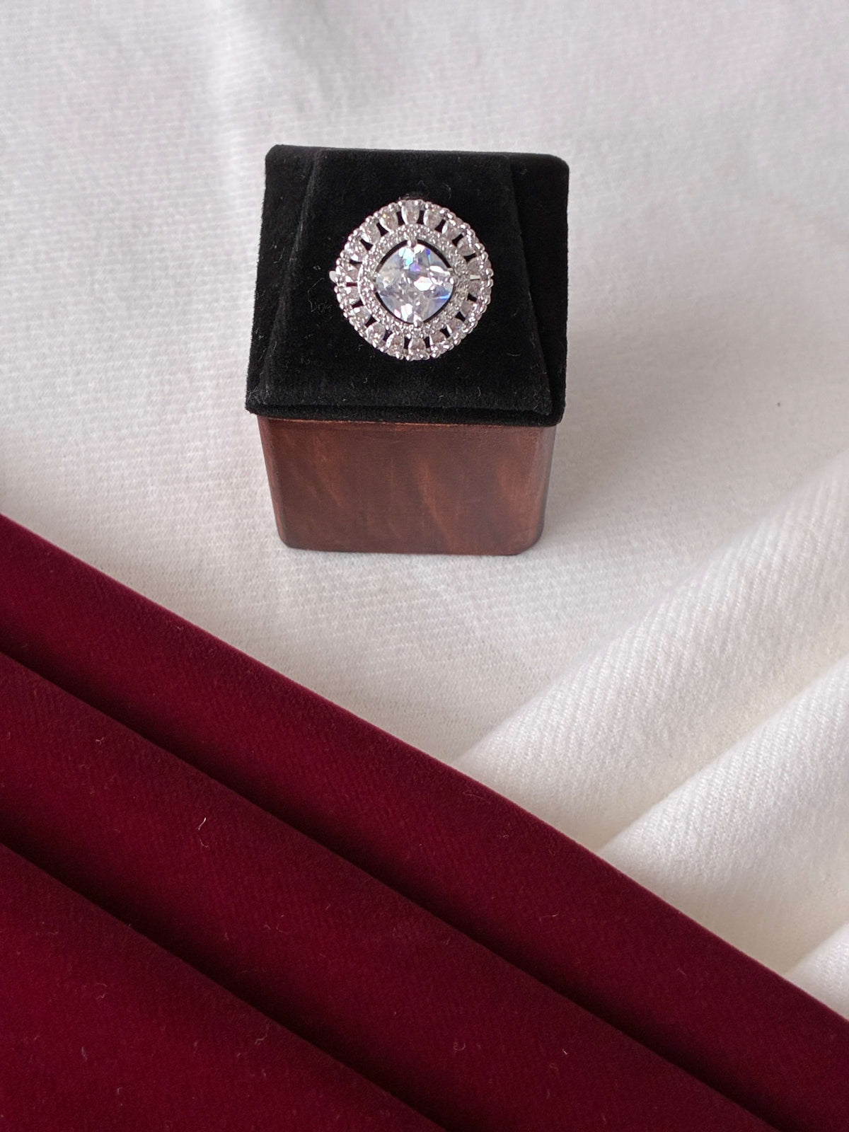 CZ Stone Studded Finger Ring