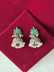 Oxidised Emerald Green Necklace set