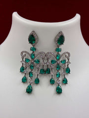 Western Emerald Green Stone studded Designer Earring