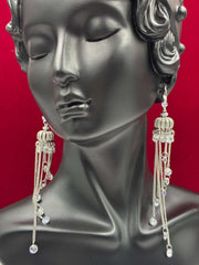 Western Long Jhumka Chain Earring