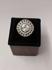 CZ Stone Studded Finger Ring