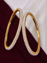 Two Line Classic Pearl Bangle