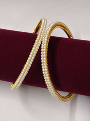 Two Line Classic Pearl Bangle