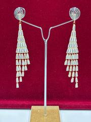 Western Stone studded tassel Earring