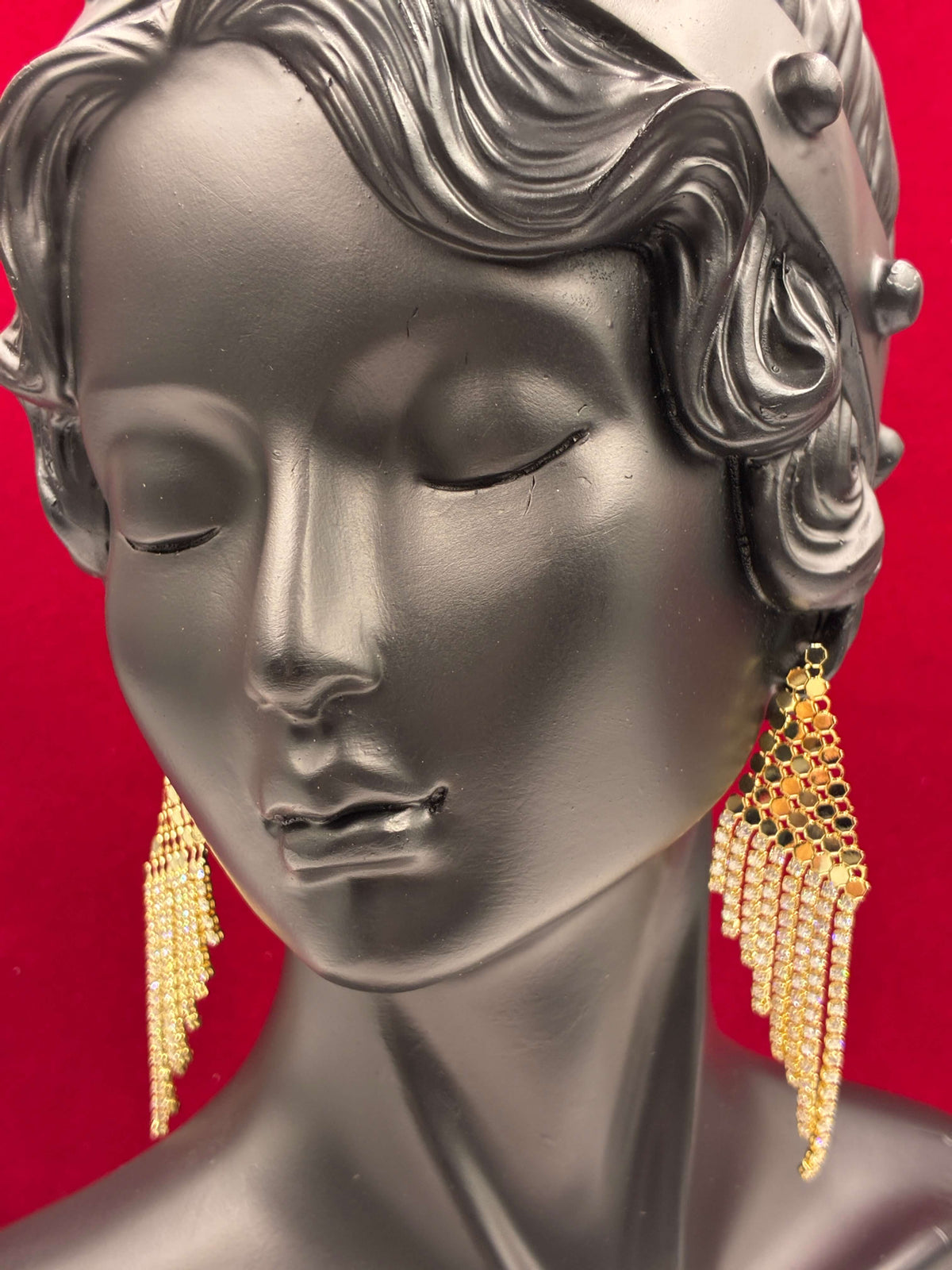 Western Chatai Stone tassel Earring