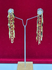 Western Golden Tassel Designer Earring