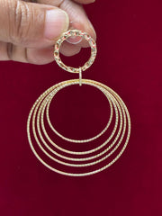 Western Multi Rings Duo Earring