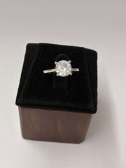 CZ Solitaire Charm Finger Ring