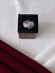 CZ Designer  adjustable Finger Ring