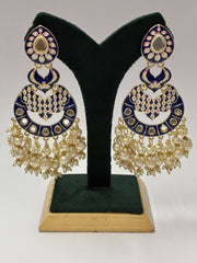 Indo Western Mirror work Mang Tika Earring set