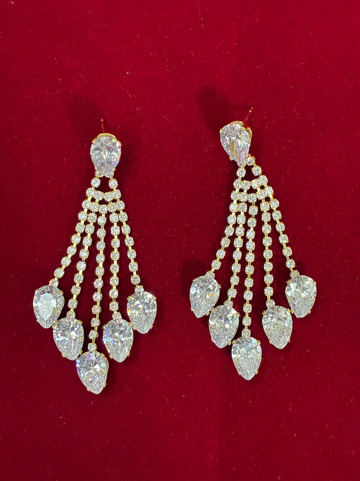 Western Contemporary Stone Sequence Earring