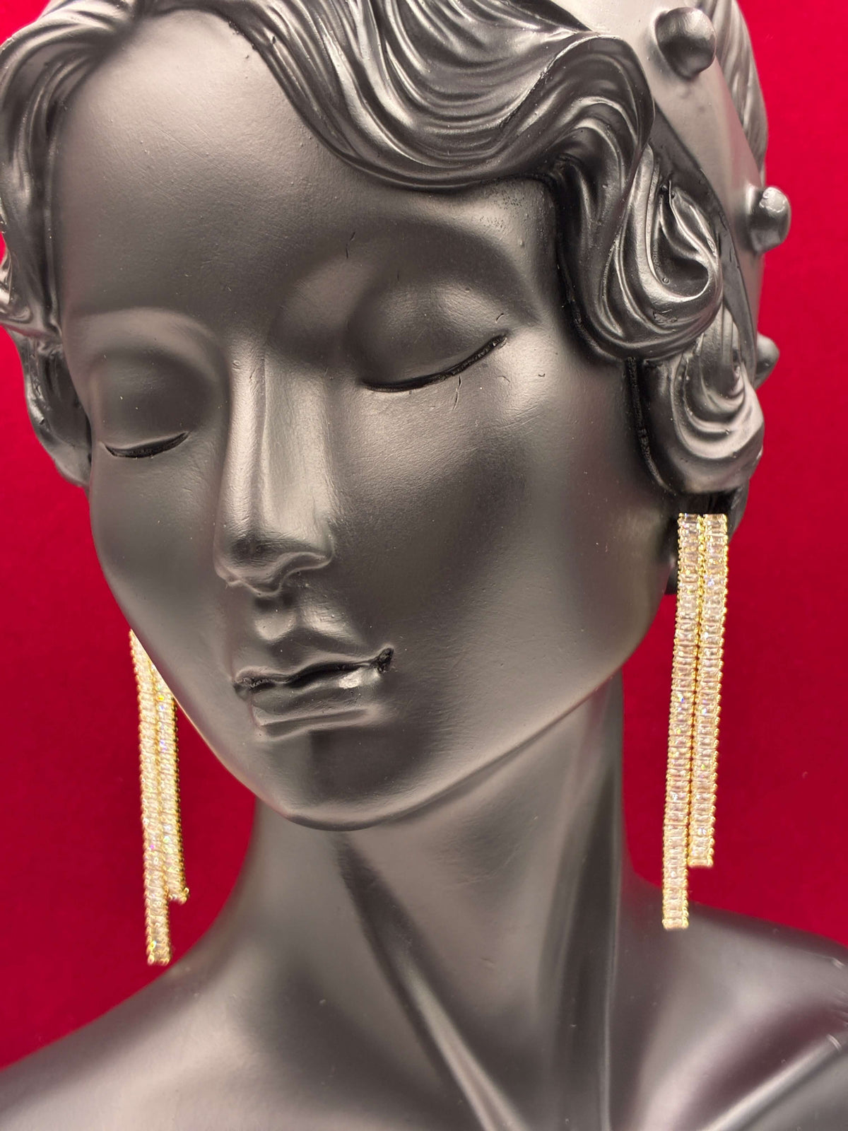 Western Elegant Stone Sequence Earring