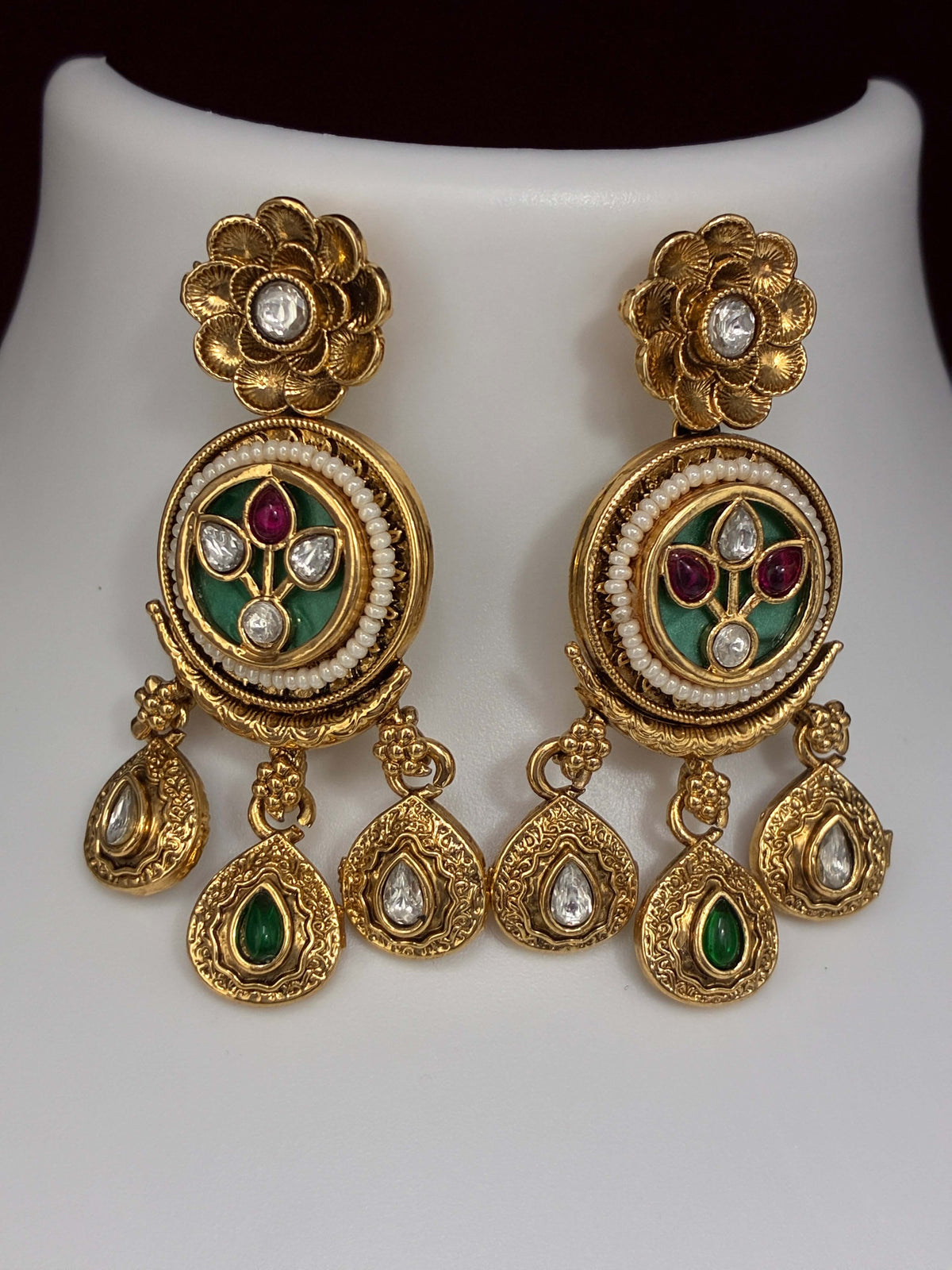 Antique Designer Drop Earring