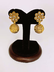 Antique Floral Drop Earring