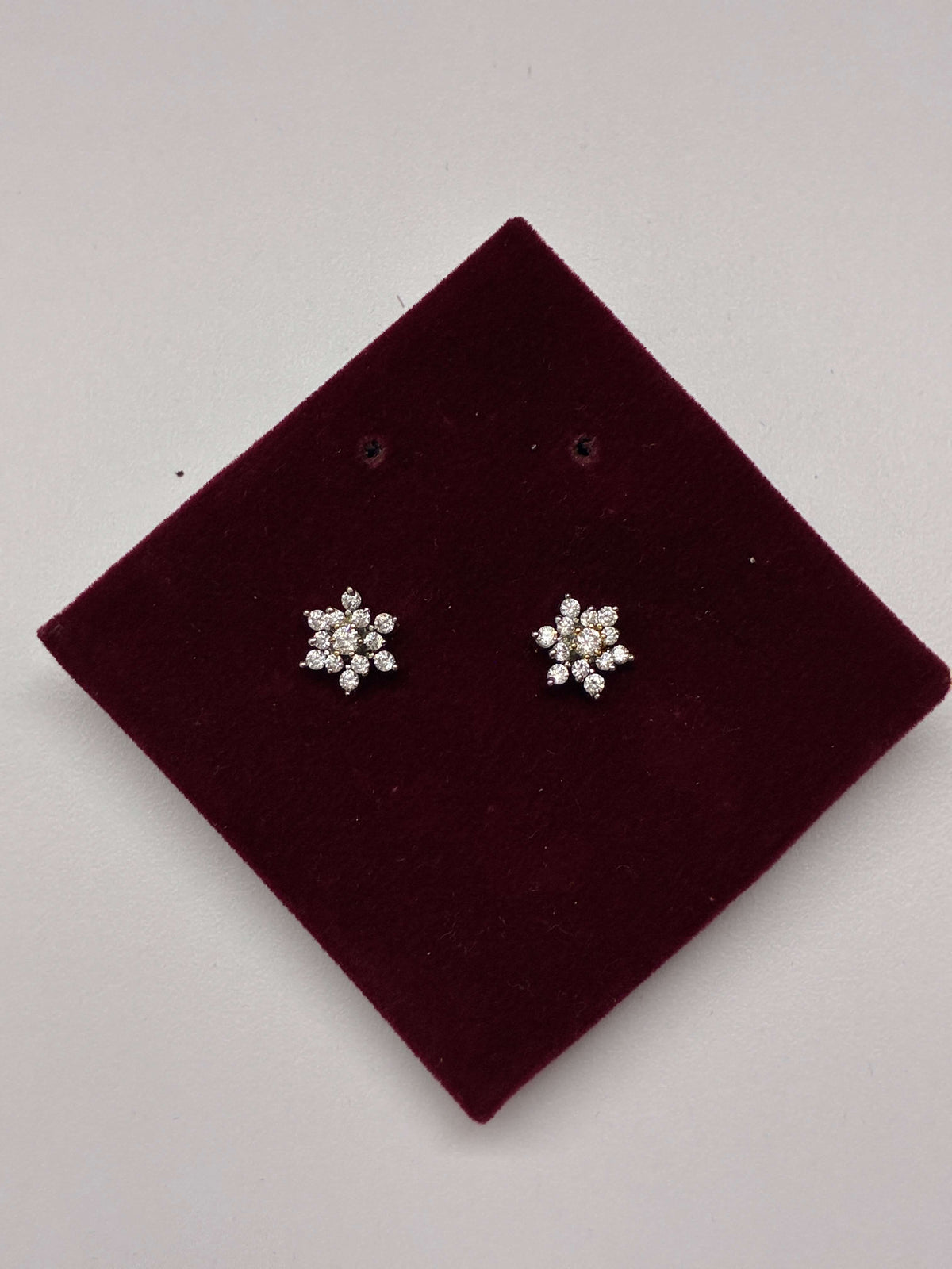 CZ Traditional Floret Earrings