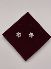 CZ Traditional Floret Earrings