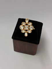 Kundan Classic Finger Ring